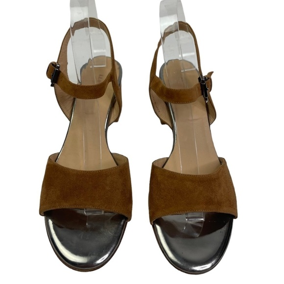 Lloyd Germany Women’s Brown Leather Chunky Heels With Ankle Strap - Picture 4 of 8